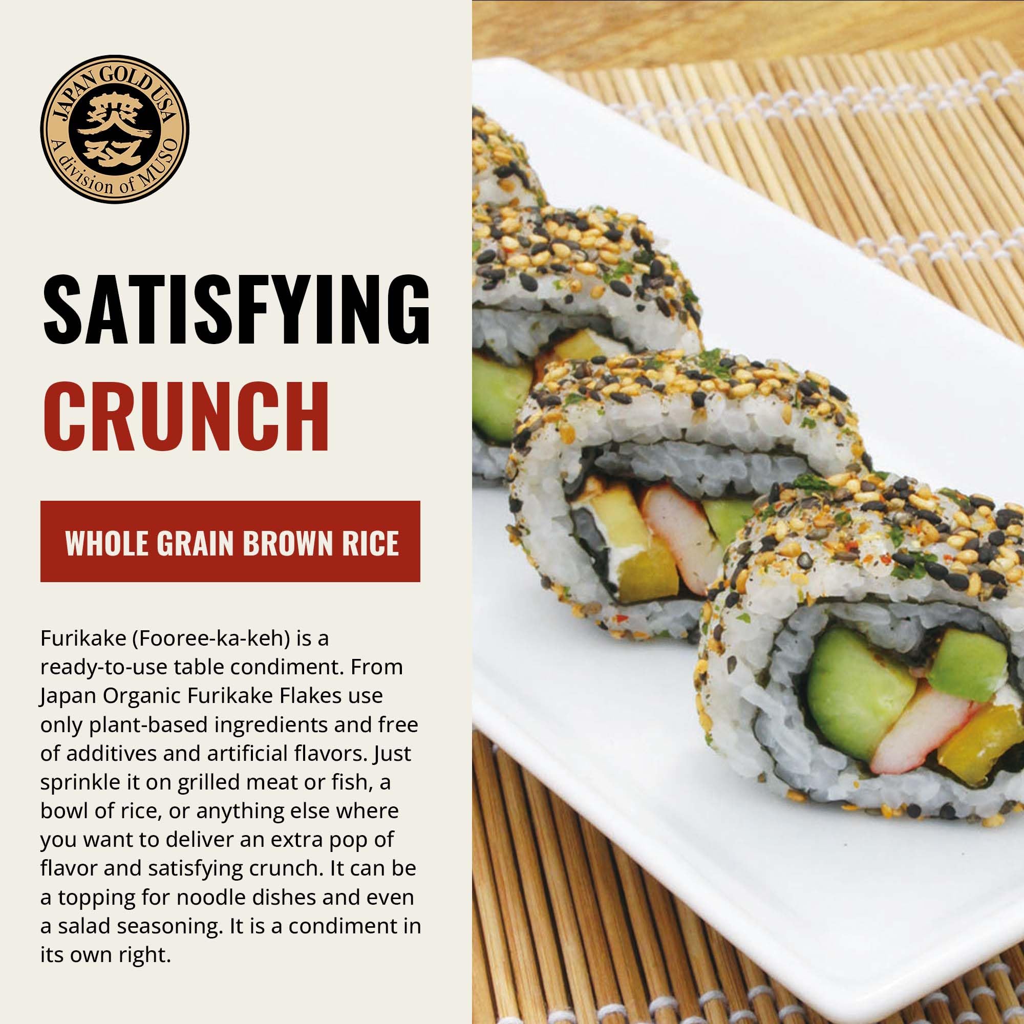 Muso From Japan - Green Nori Seaweed Furikake, Vegan-Friendly, No